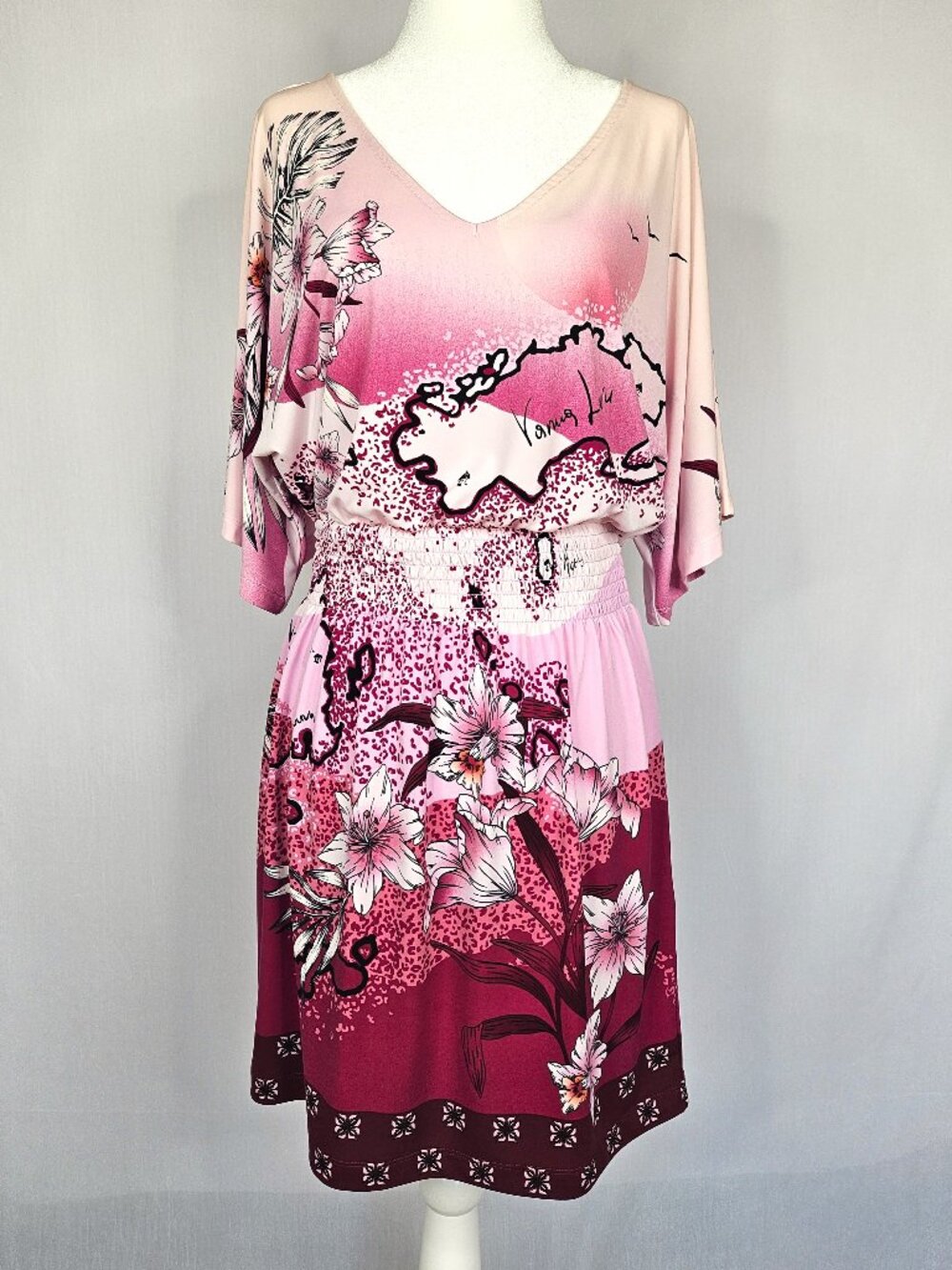 White House Black Market | Pink Floral Cruise Honeymoon Dress | Size XS